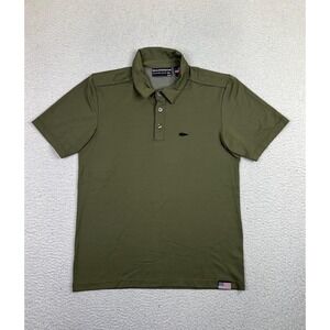 GORUCK Polo Shirt Mens Medium Green American Training Performance Stretch USA